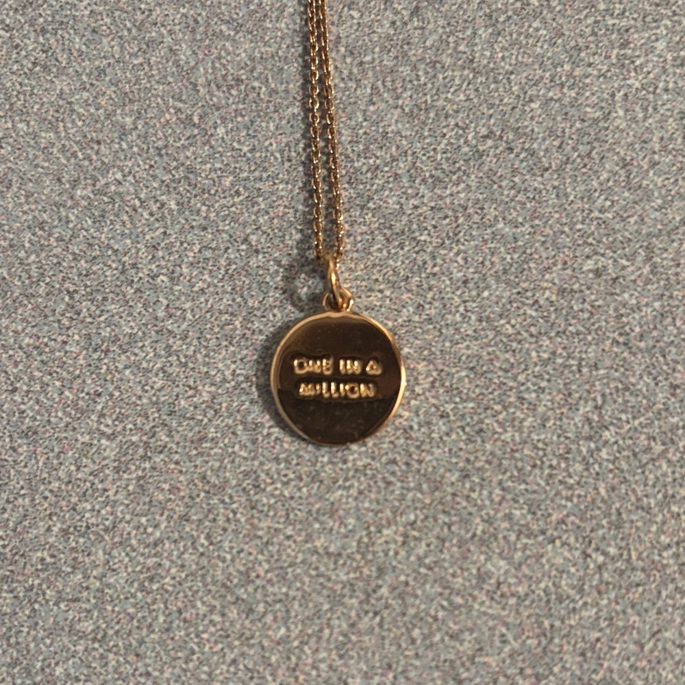 Kate Spade Rose Gold Initial 'M' Pendant Necklace - Picture 2 of 4
